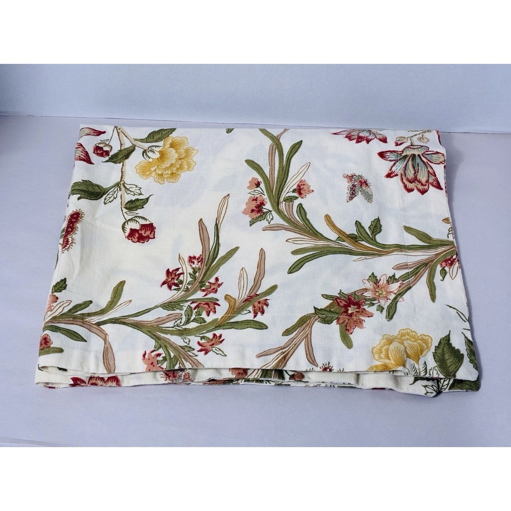 Pottery Barn Standard Pillowcase Cotton/linen Floral Cottagecore 1 Pillowcase